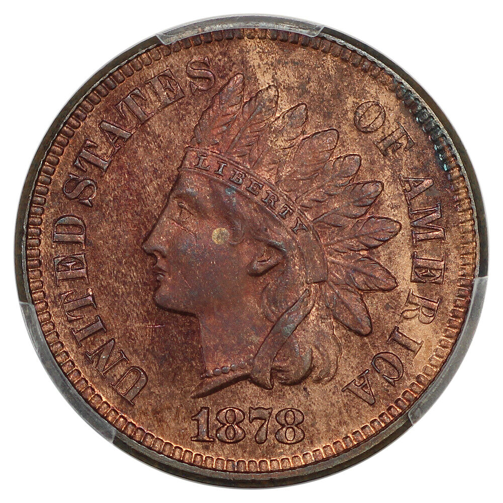 1878 1C PCGS PR64RB - Indian Cent