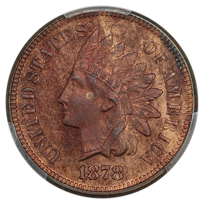 1878 1C PCGS PR64RB - Indian Cent