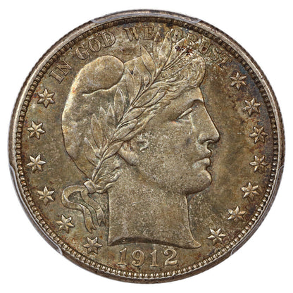 1912-D 50C PCGS MS62 - Barber Half Dollar