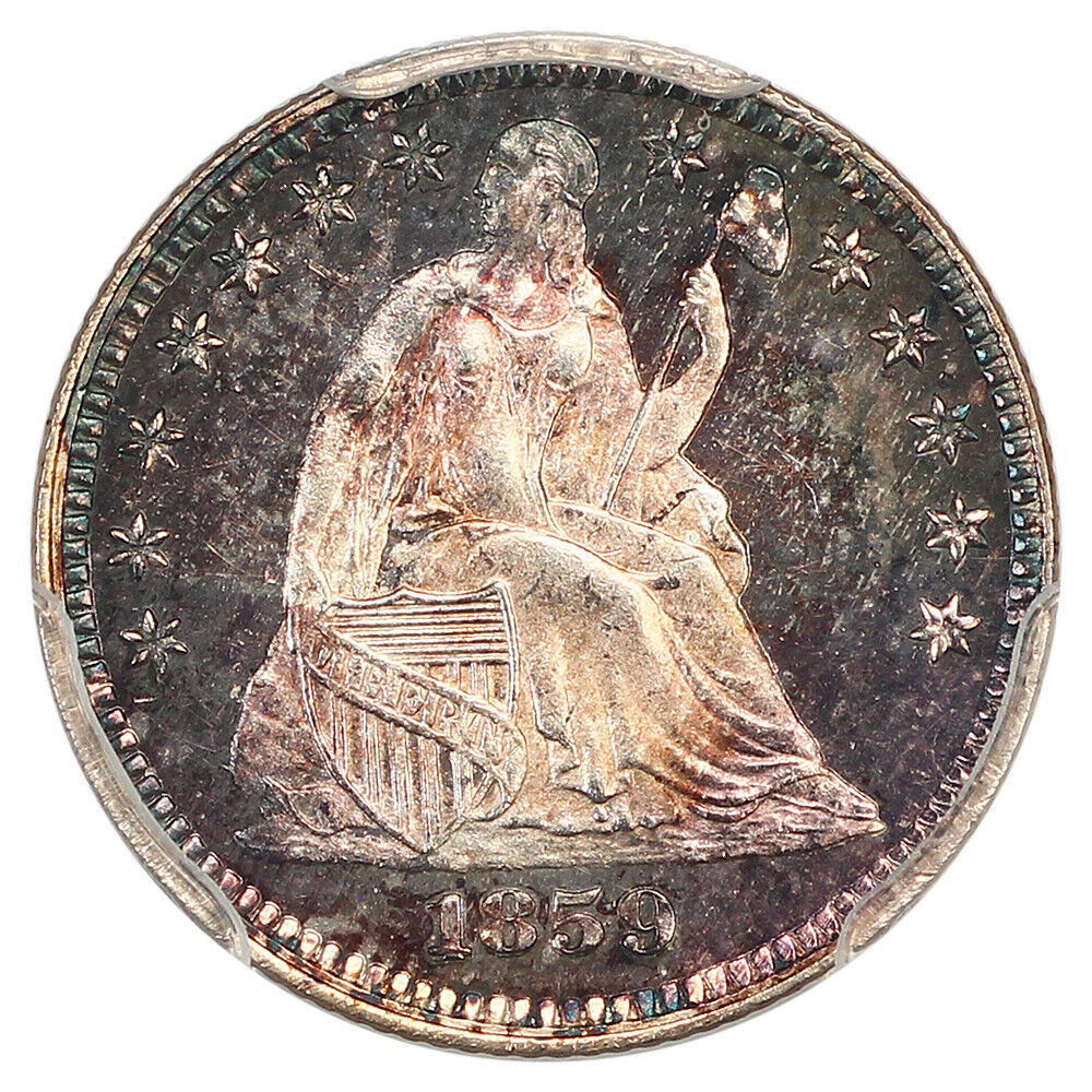 1859 H10C PCGS PR66CAM ex: D.L. Hansen