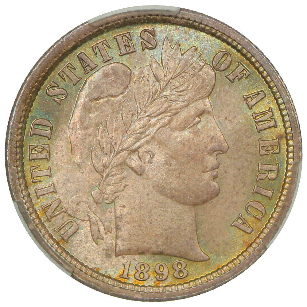 1898 10C CACG MS66+ ex: D.L. Hansen - Barber Dime