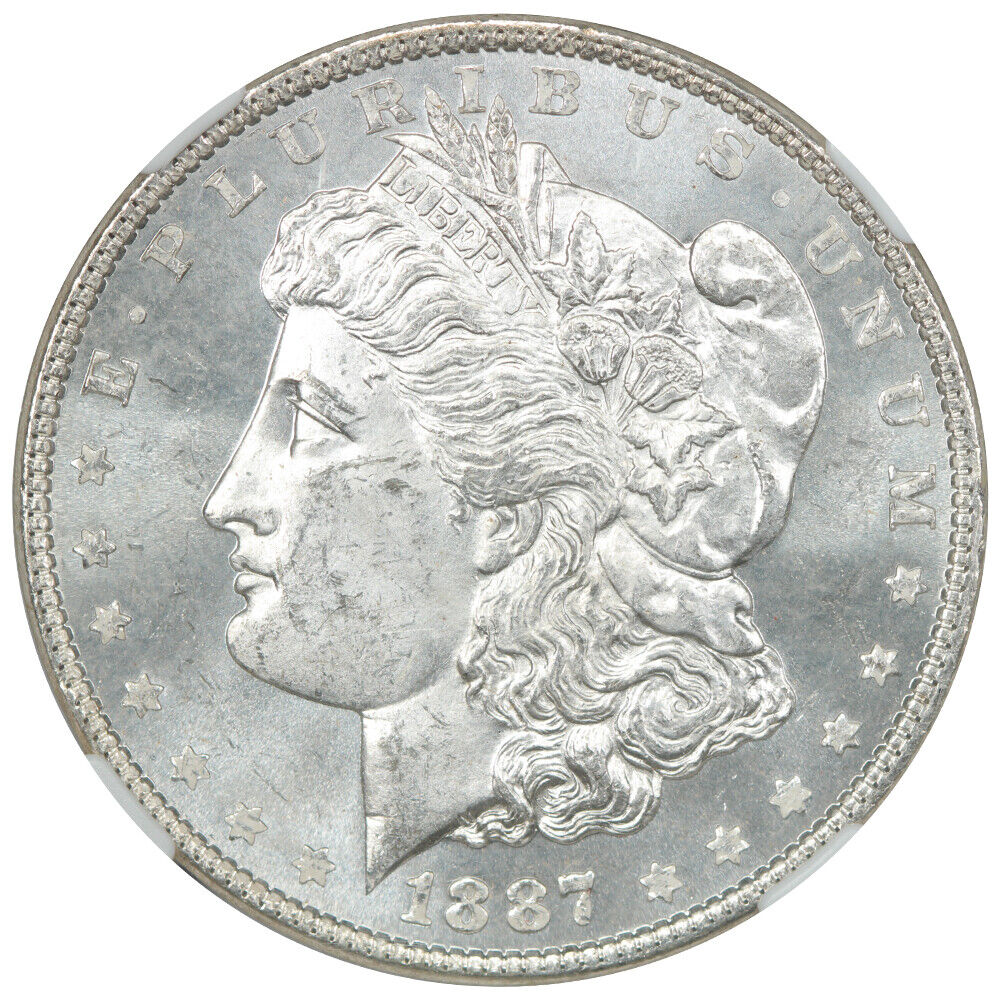 1887 $1 NGC MS64PL - Morgan Dollar