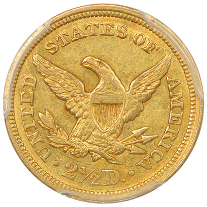 1850 $2.50 PCGS AU50 - Liberty Head $2.5