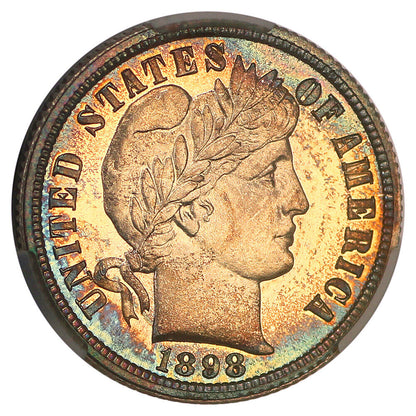 1898 10C CACG PR68+CAM ex: D.L. Hansen - Barber Dime