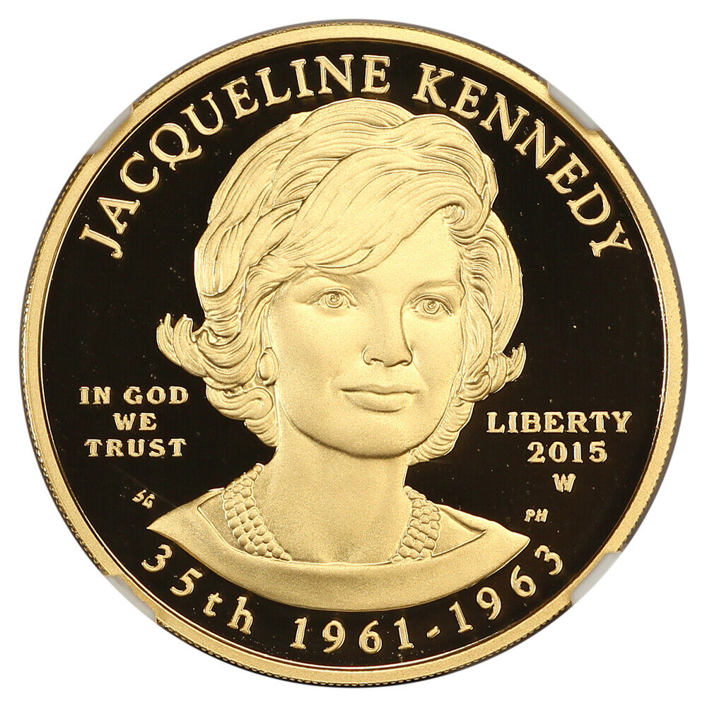 2015-W $10 Jacqueline Kennedy NGC PR70DCAM (First Day of Issue) - First Spouses