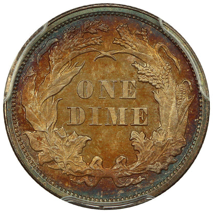 1862 10C PCGS PR64 ex: D.L. Hansen