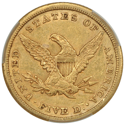 1840 $5 CACG AU53 - Liberty Head $5