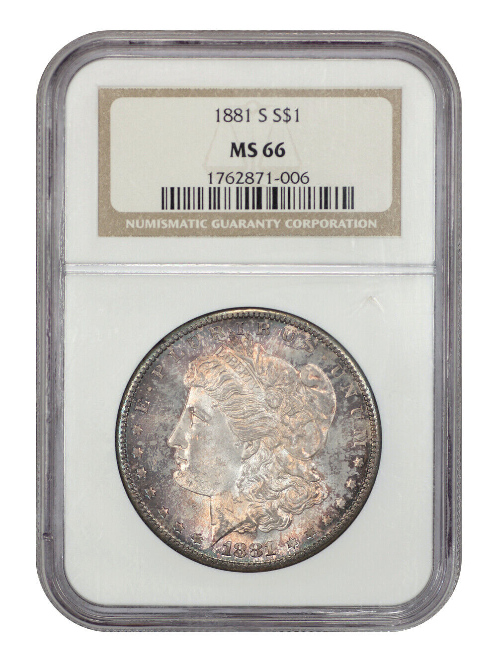 1881-S $1 NGC MS66 - Morgan Dollar