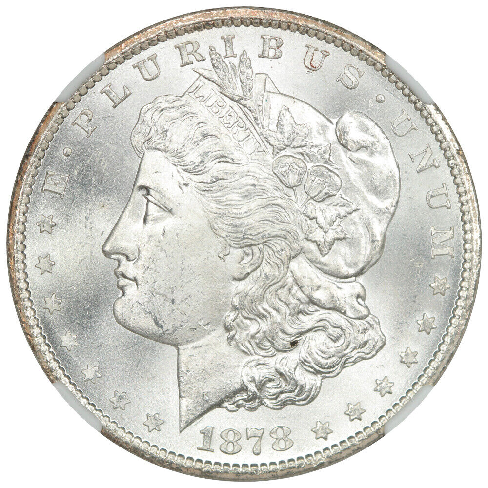 1878-CC $1 NGC MS64 - Morgan Dollar - Popular First-Year Carson City Morgan