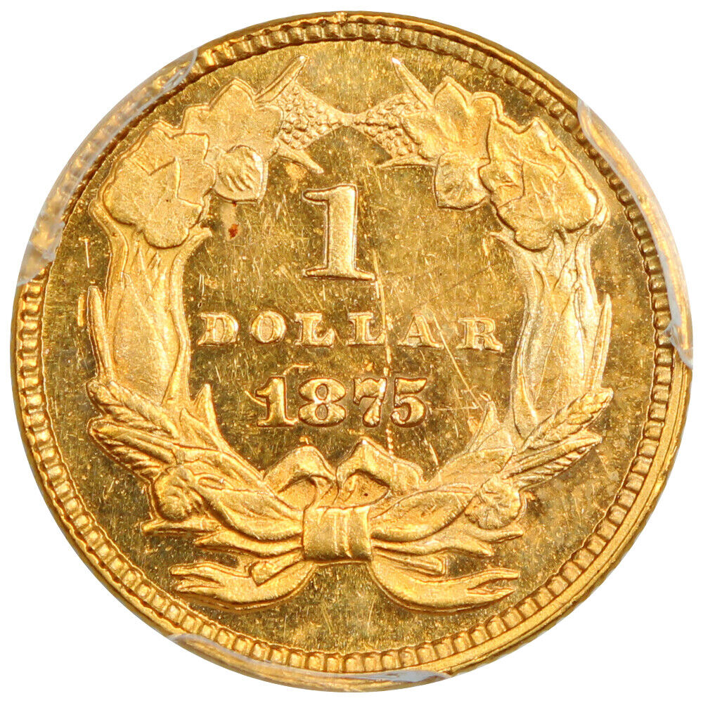 1875 G$1 PCGS MS63 ex: D.L. Hansen