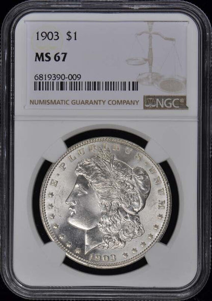 1903 Morgan Dollar S$1 NGC MS67