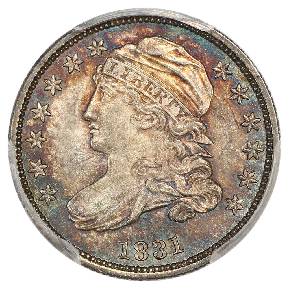 1831 10C PCGS MS65+ (JR-3) ex: D.L. Hansen