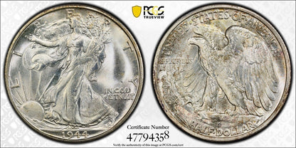 1944 S Walking Liberty Half Dollar PCGS MS-66+ Plus