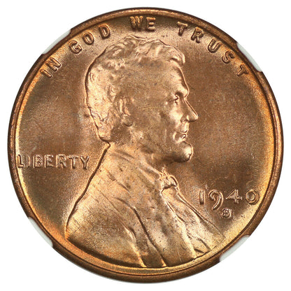 1940-S 1C NGC MS67RD