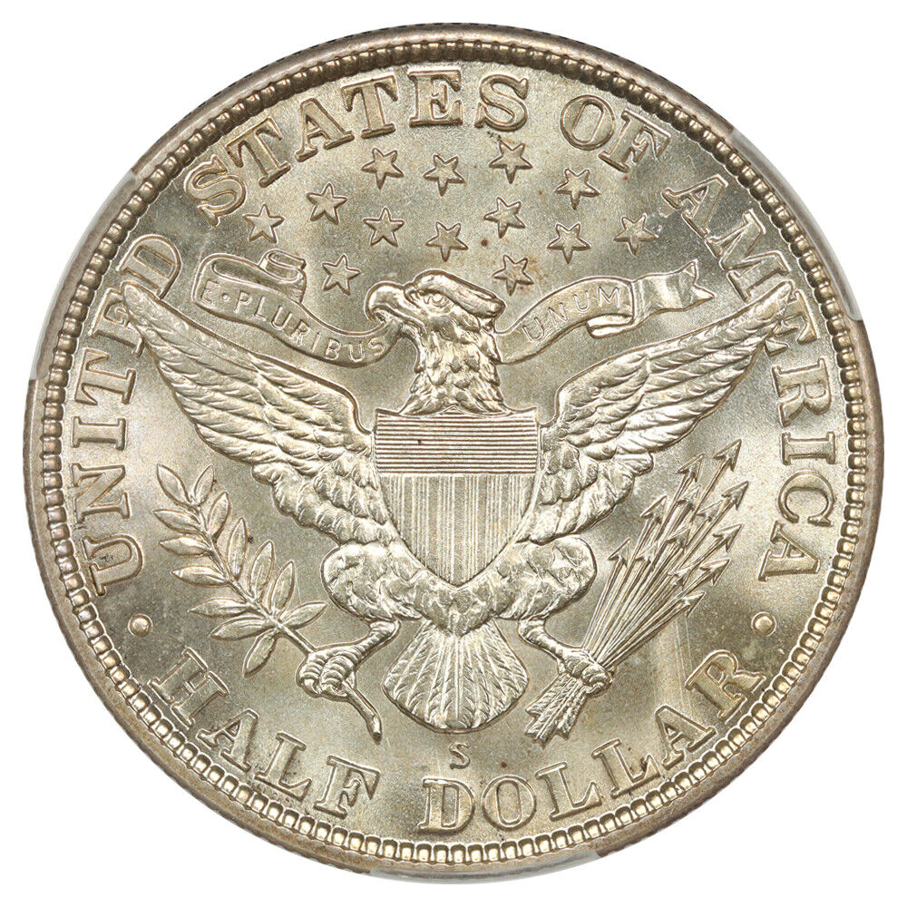 1914-S 50C CACG MS66 ex: D.L. Hansen - Barber Half Dollar