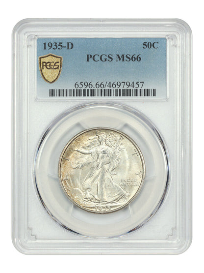 1935-D 50C PCGS MS66