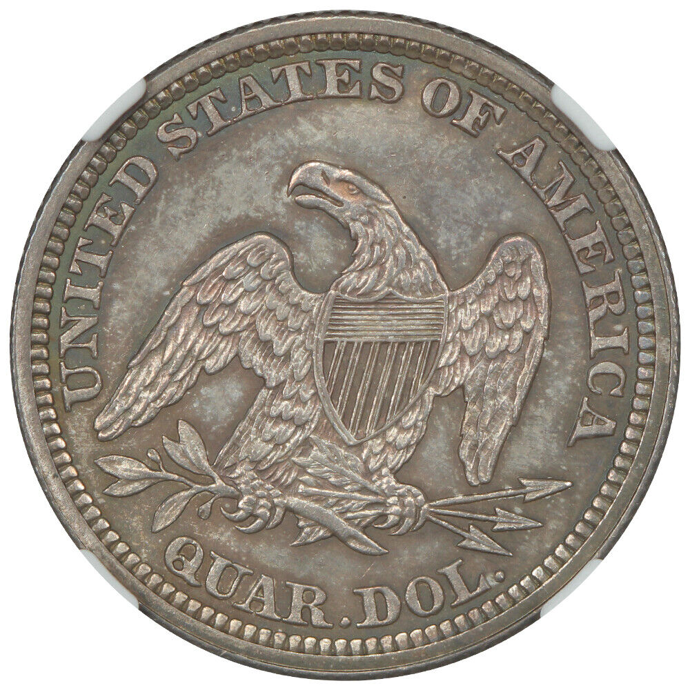 1862 25C NGC MS64 - Liberty Seated Quarter