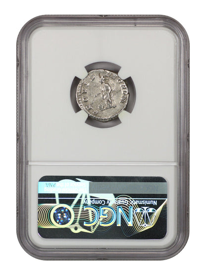 Ancient Roman: Geta (AD 209-211) AR Denarius NGC VF