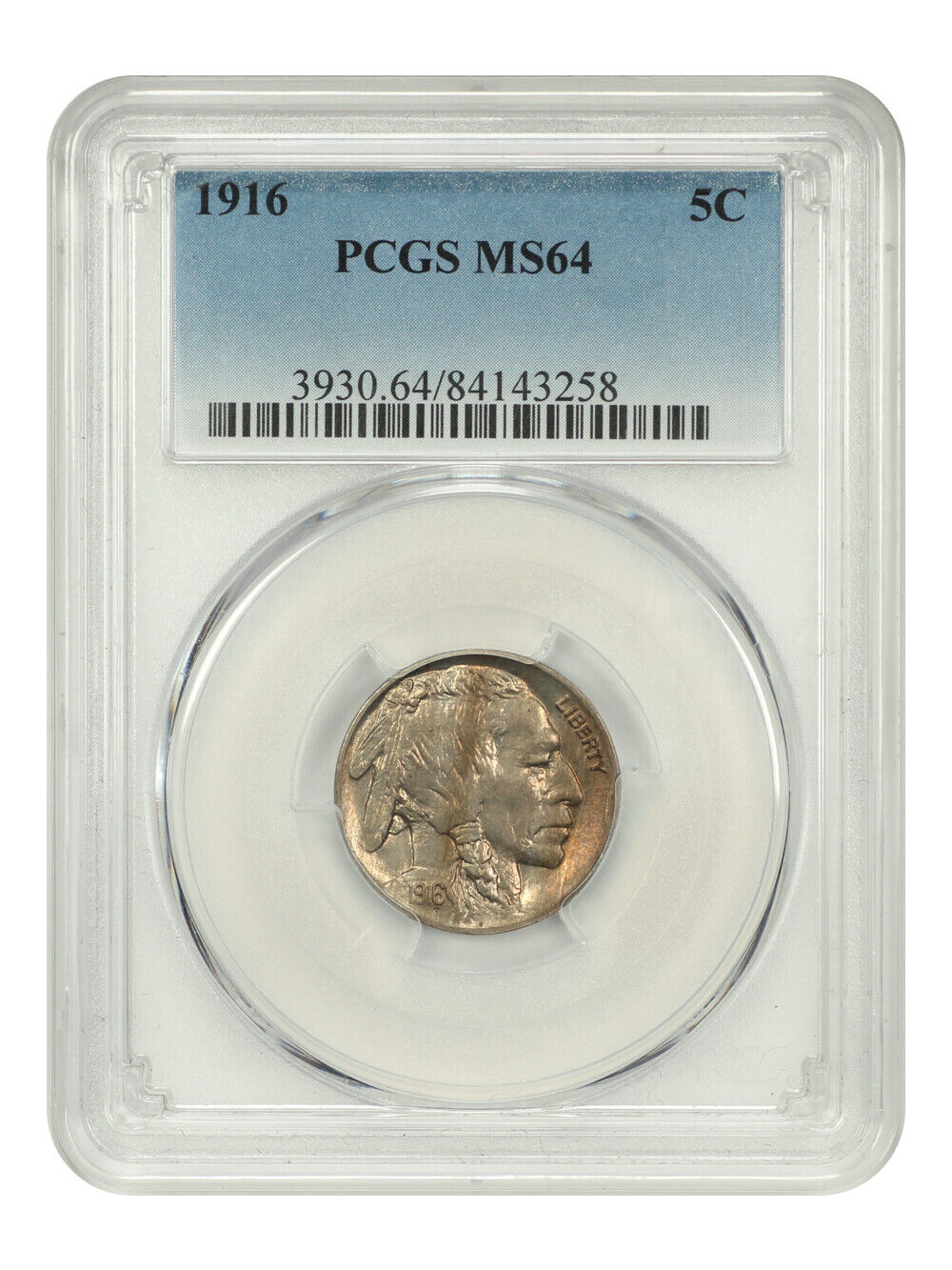 1916 5C PCGS MS64