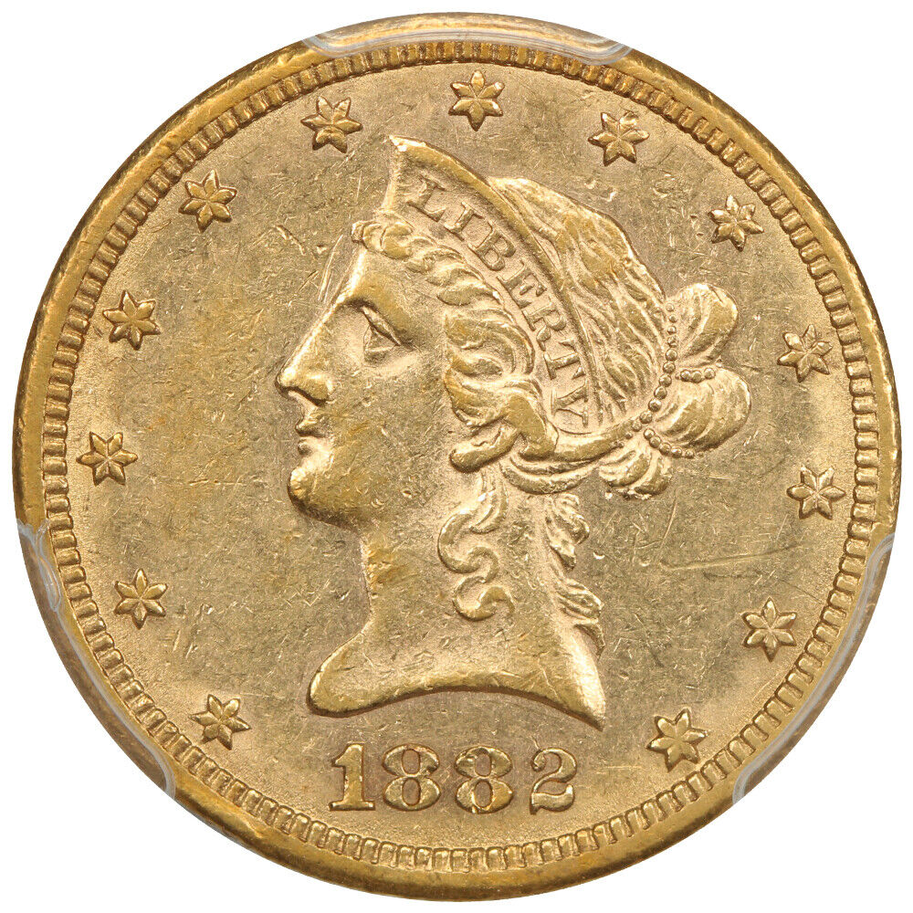 1882-CC $10 PCGS AU53 ex: D.L. Hansen - Liberty Head $10 - Tough CC-Mint Eagle