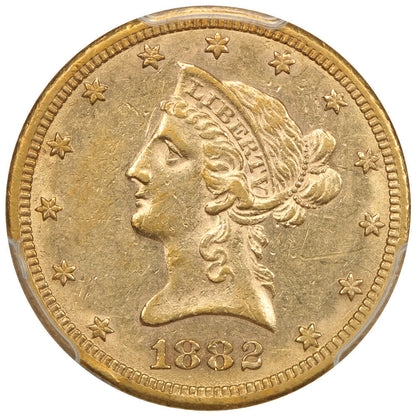 1882-CC $10 PCGS AU53 ex: D.L. Hansen - Liberty Head $10 - Tough CC-Mint Eagle