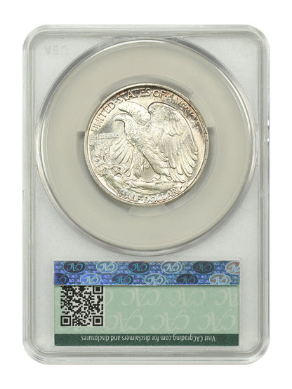 1939 50C CACG MS66 - Walking Liberty Half Dollar