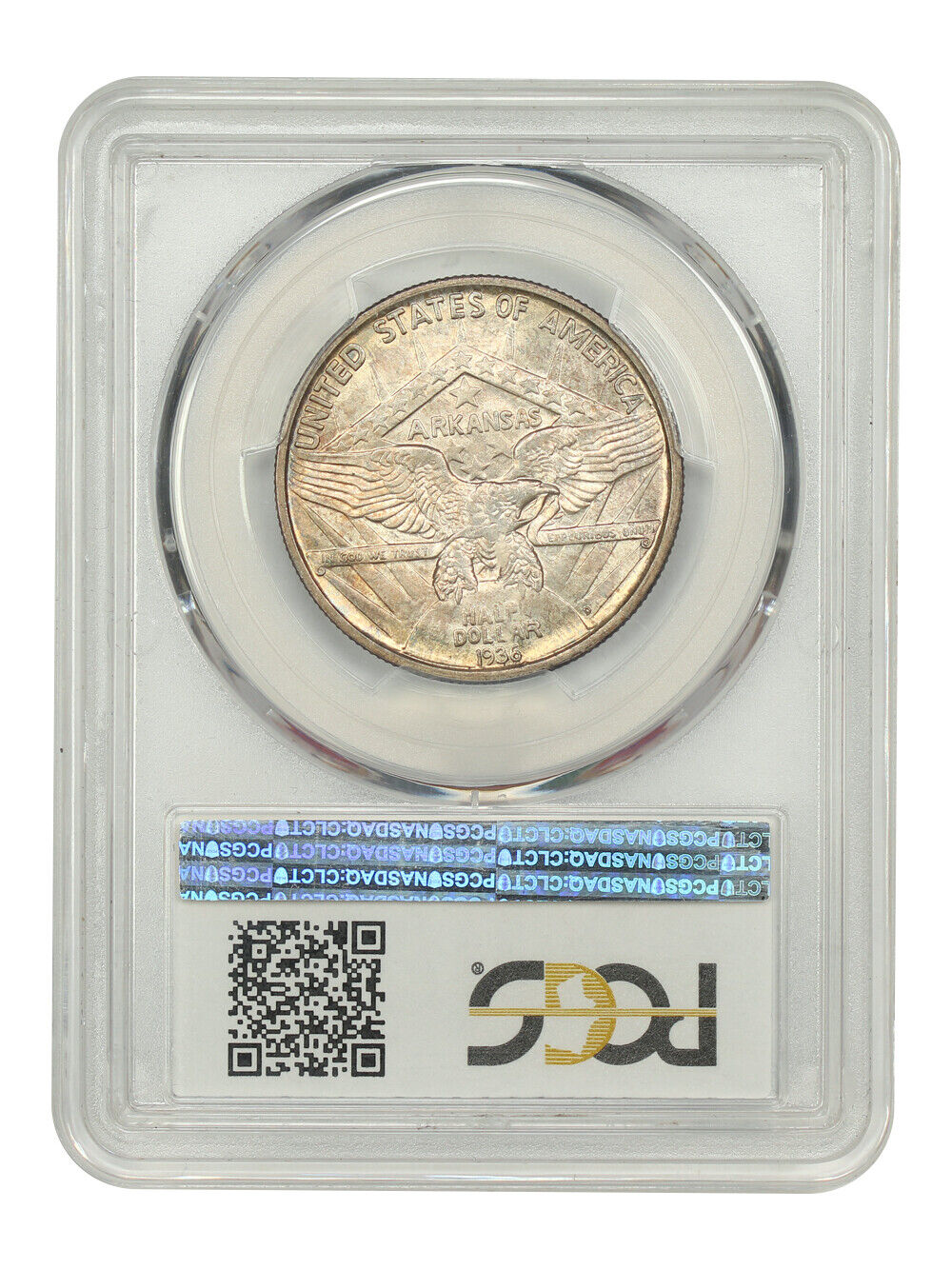 1936-D 50C Arkansas PCGS/CAC MS65+ - Classic Silver Commemorative