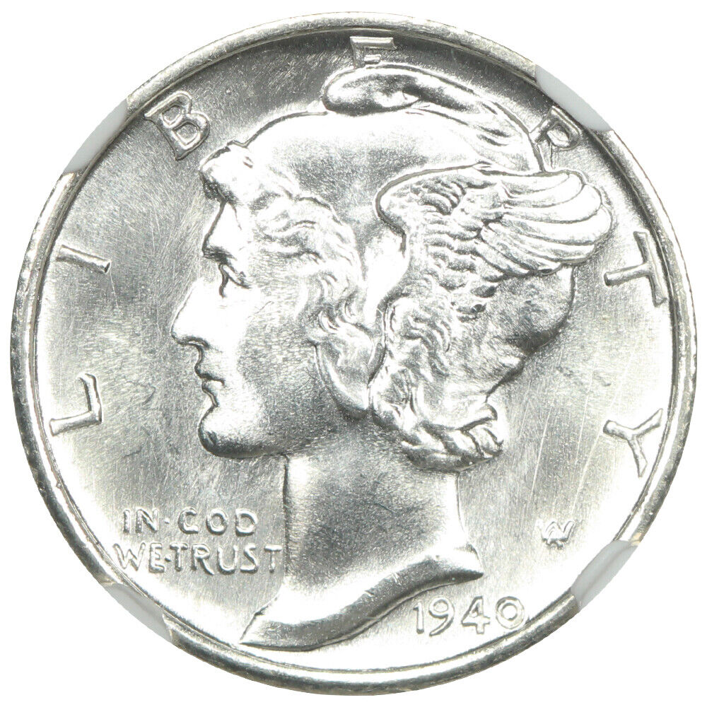 1940-S 10C NGC MS67FB - Mercury Dime