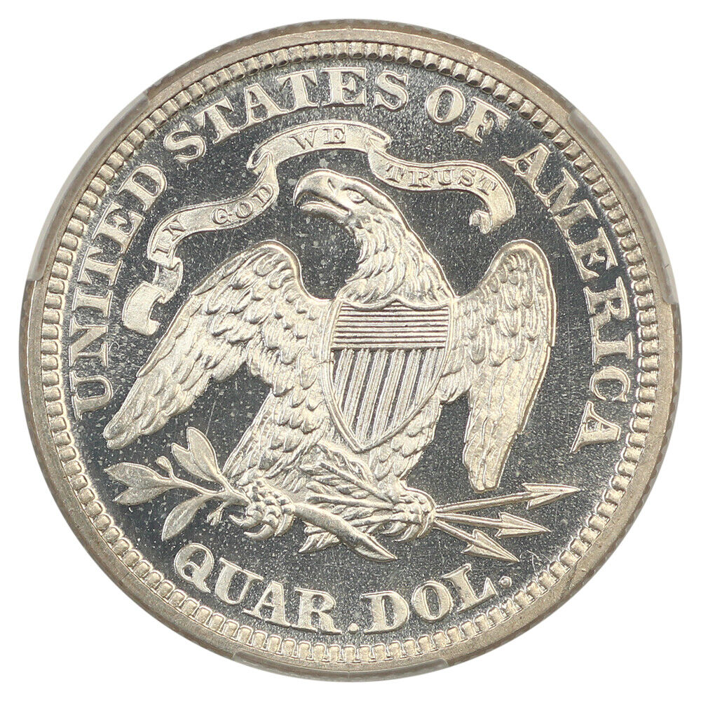 1872 25C CACG PR67CAM ex: D.L. Hansen - Liberty Seated Quarter