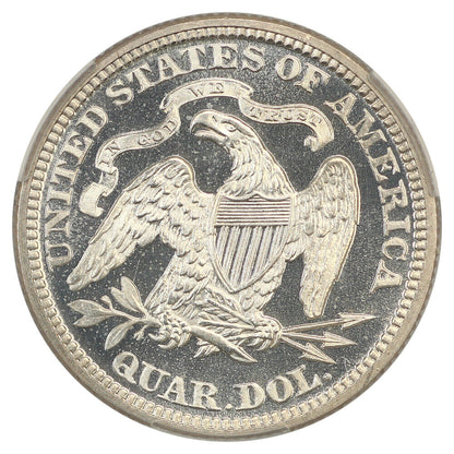 1872 25C CACG PR67CAM ex: D.L. Hansen - Liberty Seated Quarter