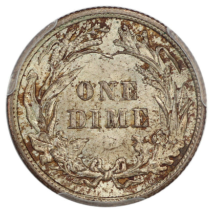 1908 10C PCGS/CAC MS66+ ex: D.L. Hansen - Barber Dime