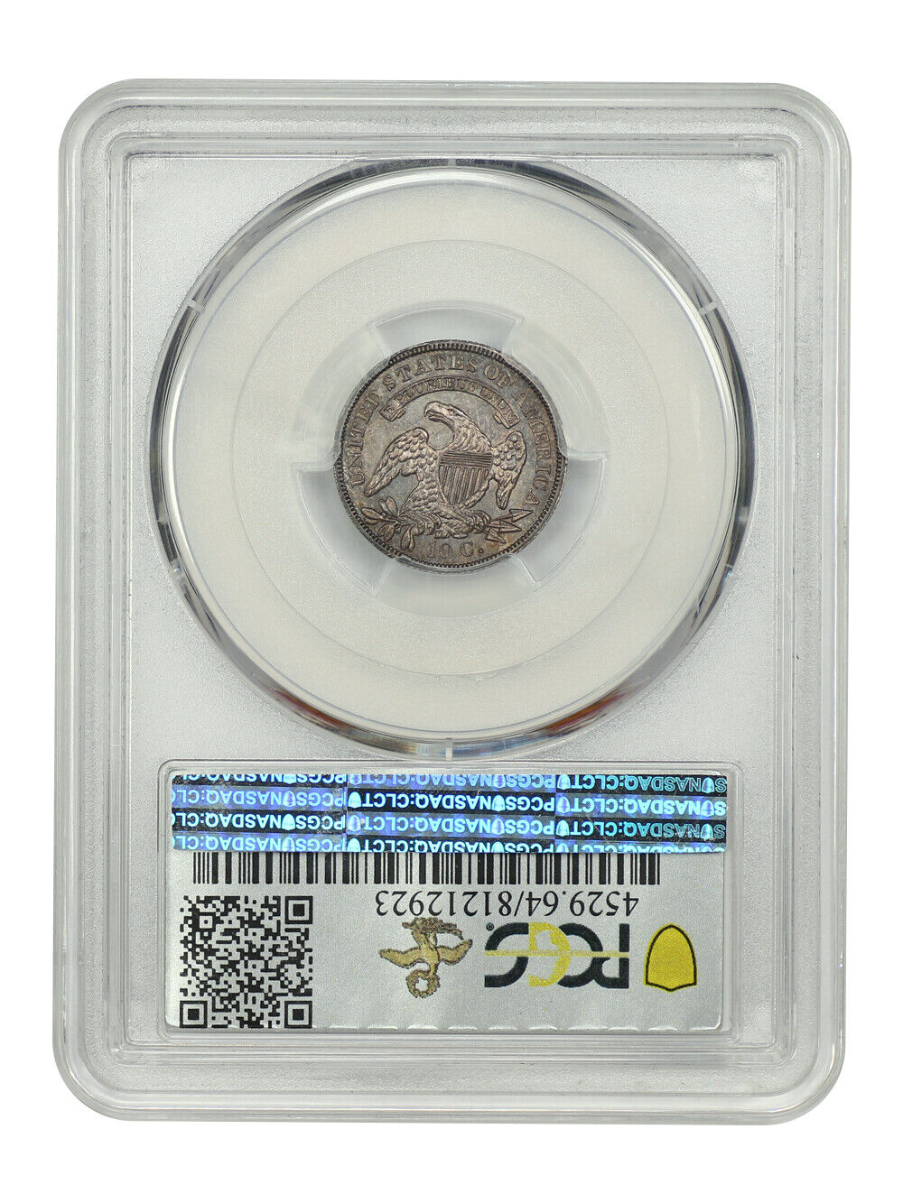 1837 10C Capped Bust PCGS MS64 ex: D.L. Hansen