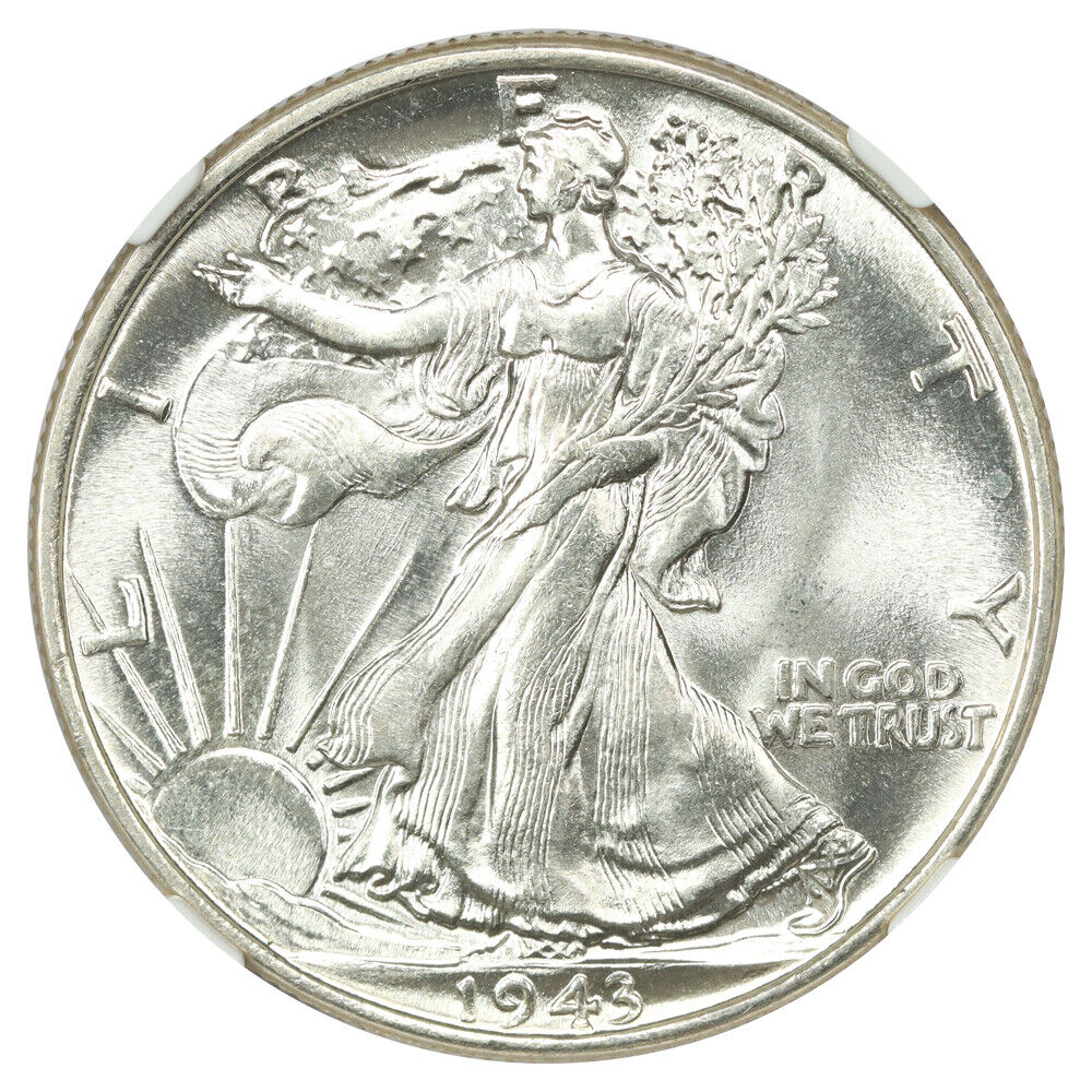 1943 50C NGC MS67 - Walking Liberty Half Dollar