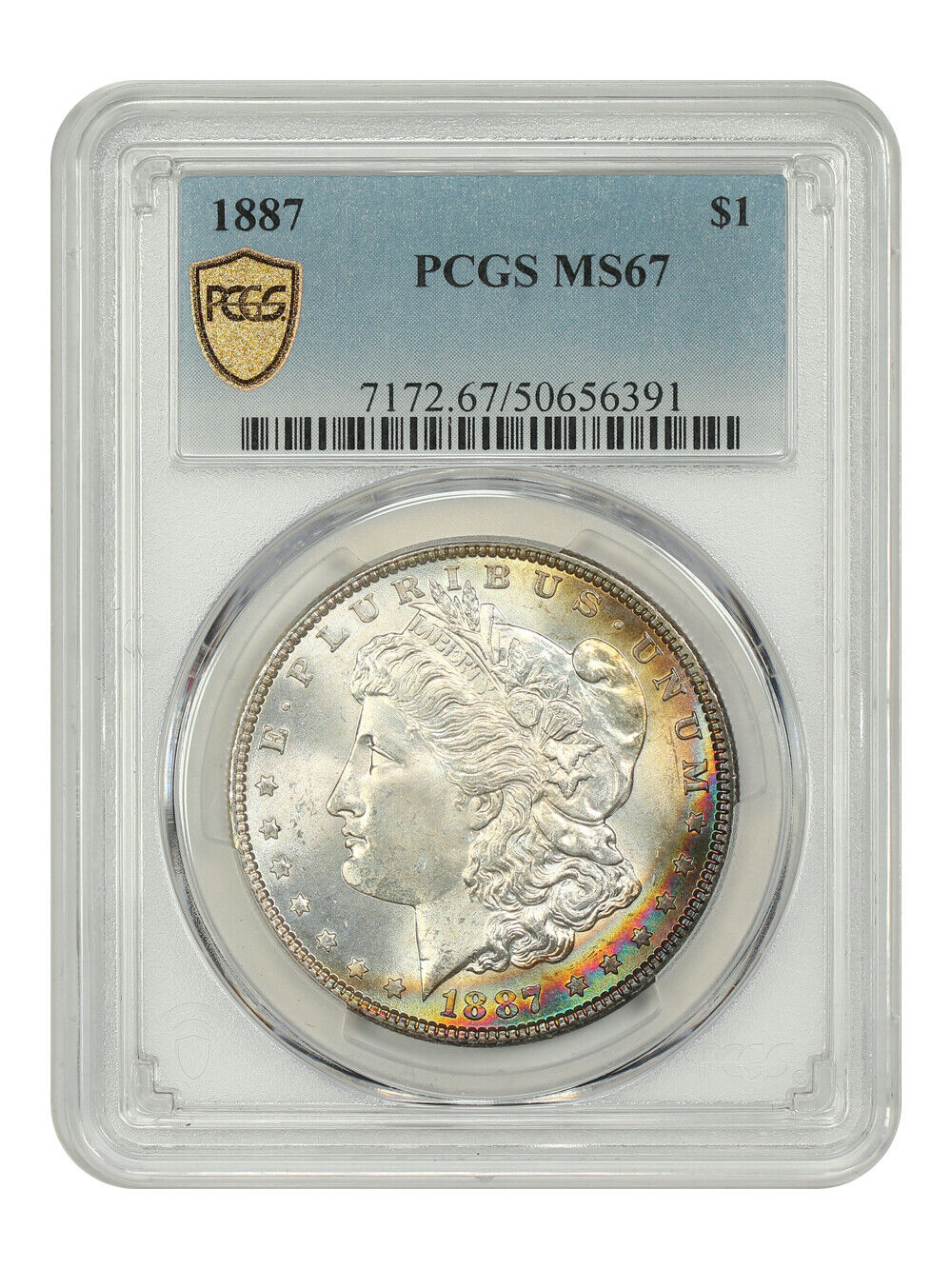 1887 $1 PCGS MS67 - Morgan Dollar