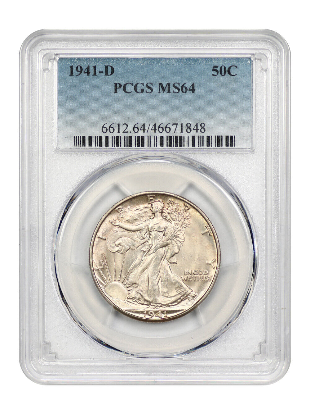 1941-D 50C PCGS MS64