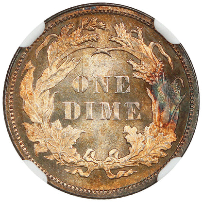 1886 10C NGC MS66