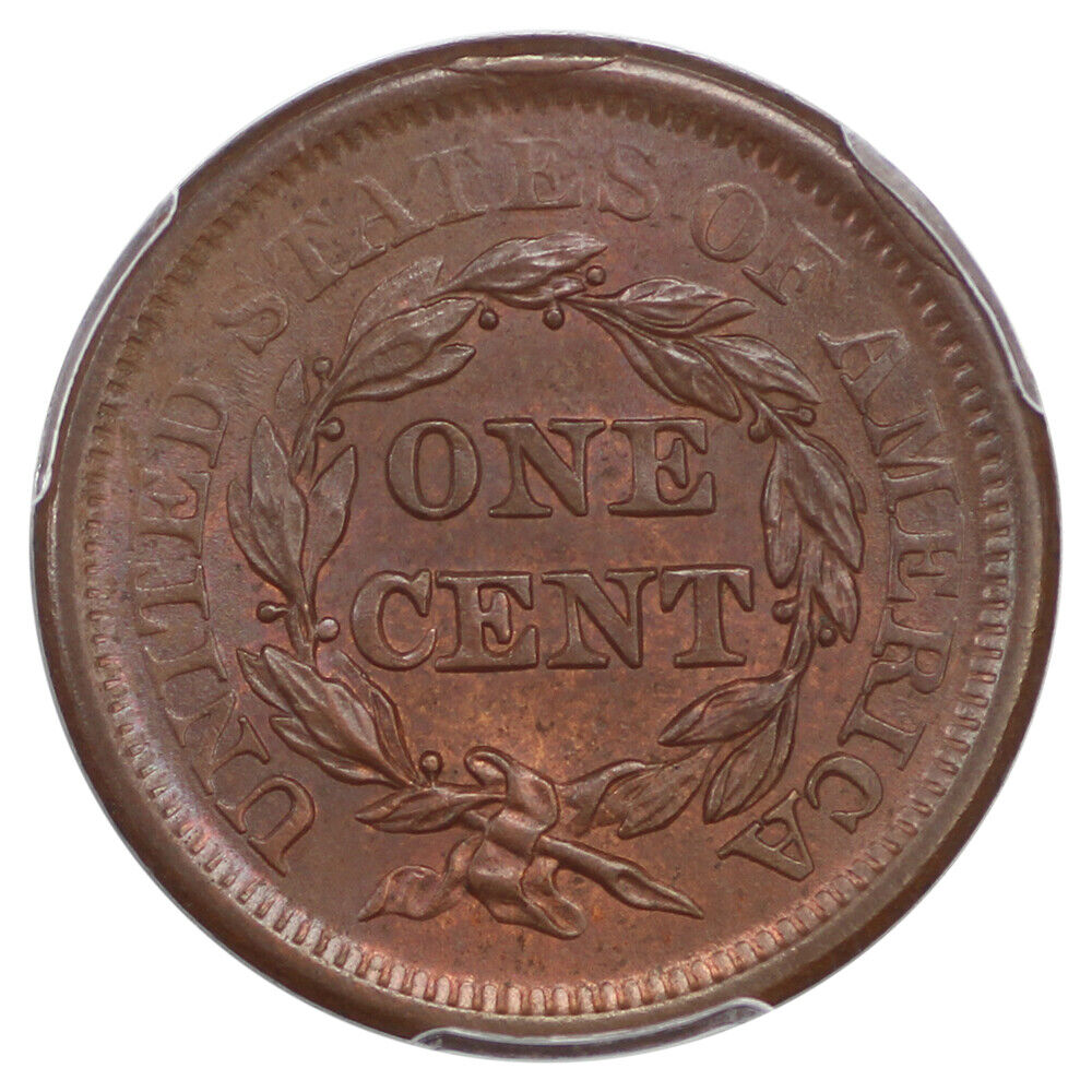 1850 1C PCGS/CAC MS65BN ex: D.L. Hansen