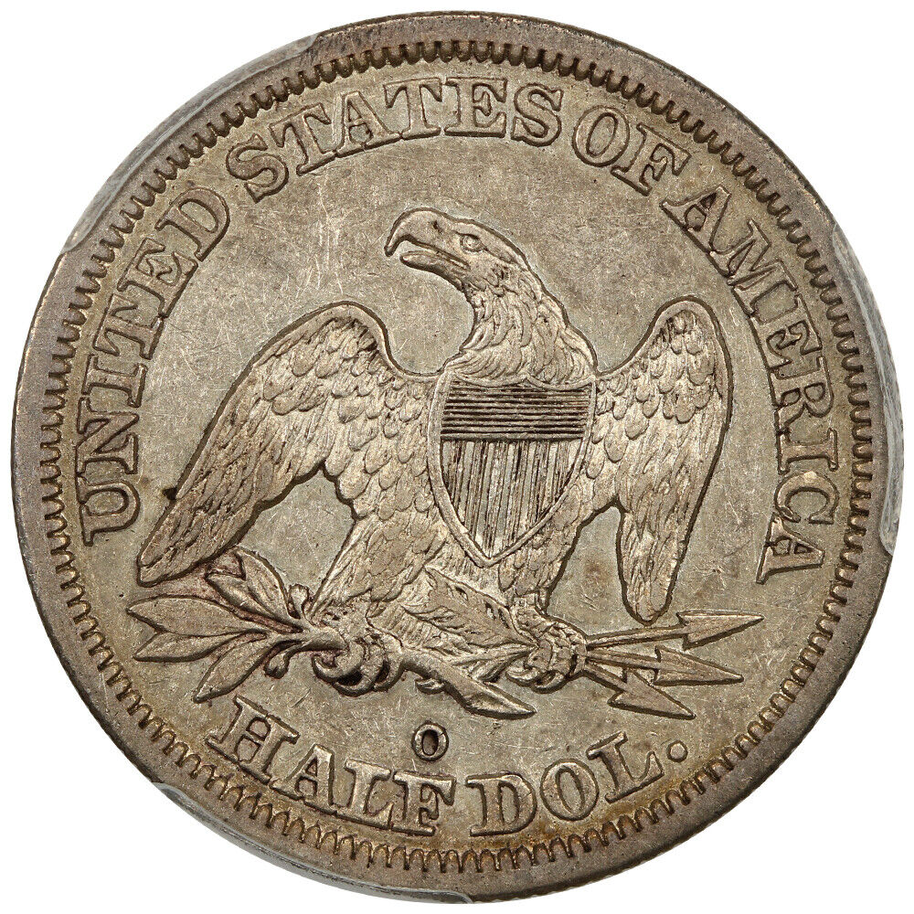 1844-O 50c PCGS AU50 (Double Date) ex: D.L. Hansen Collection