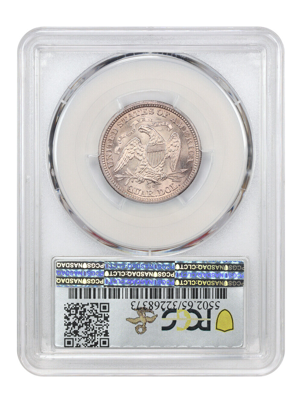 1876-CC 25C PCGS MS65 ex: D.L. Hansen