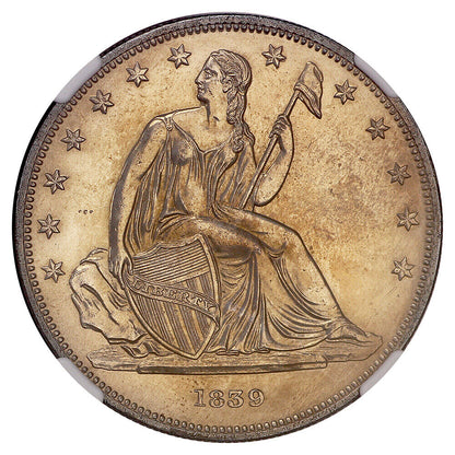 1839 $1 Gobrecht NGC PR63 (J-104) - Liberty Seated Dollar