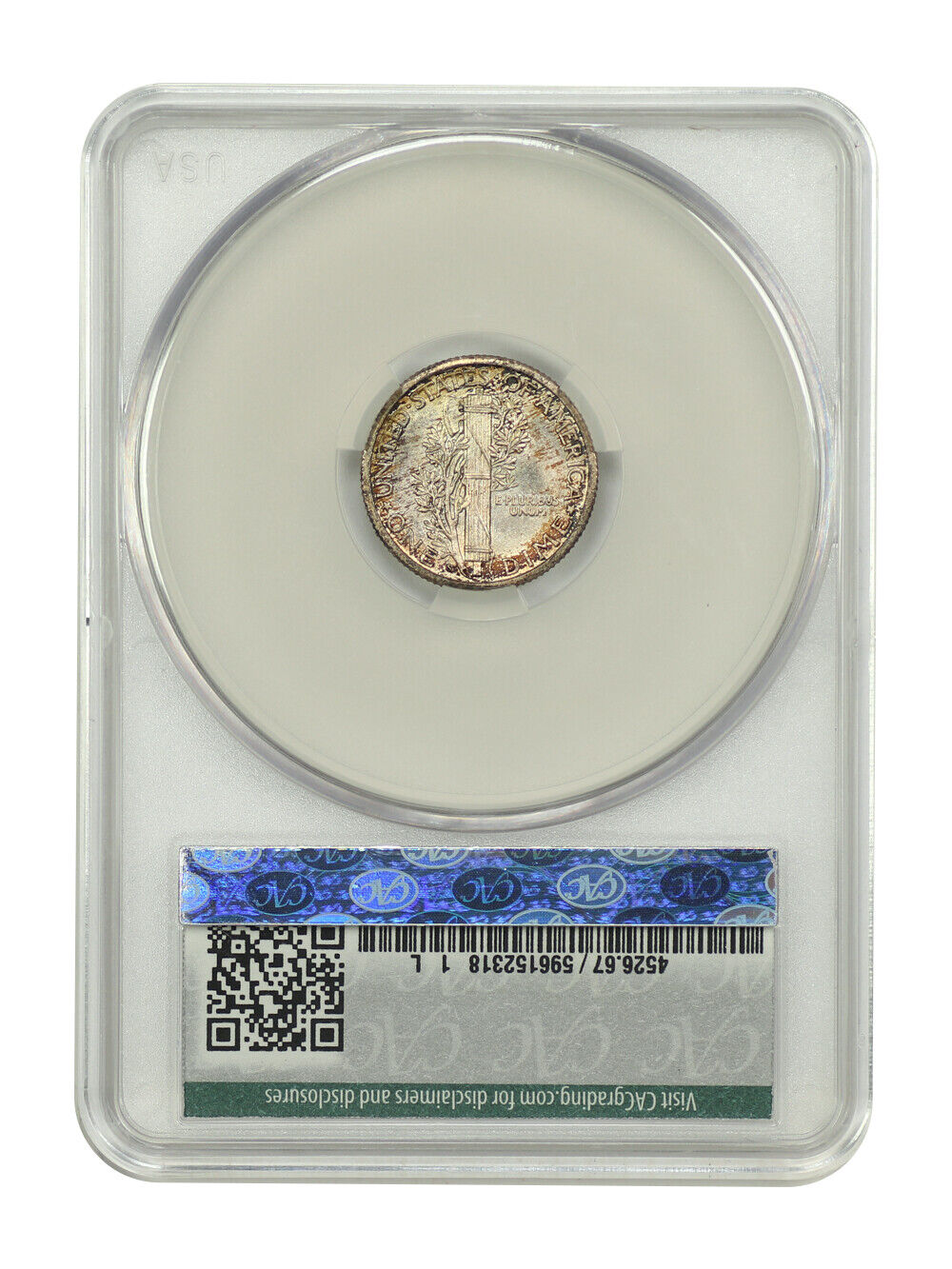 1916-S 10C Mercury CACG MS67FB ex: D.L. Hansen - Mercury Dime