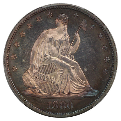 1880 50C PCGS/CAC PR66+CAM ex: D.L. Hansen