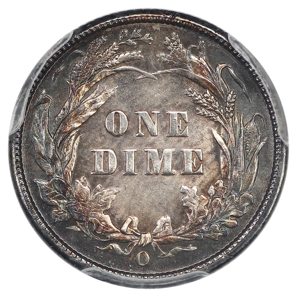 1895-O 10C PCGS MS64 ex: D.L. Hansen