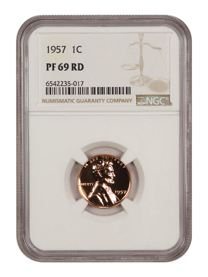 1957 1c NGC Proof 69 RD