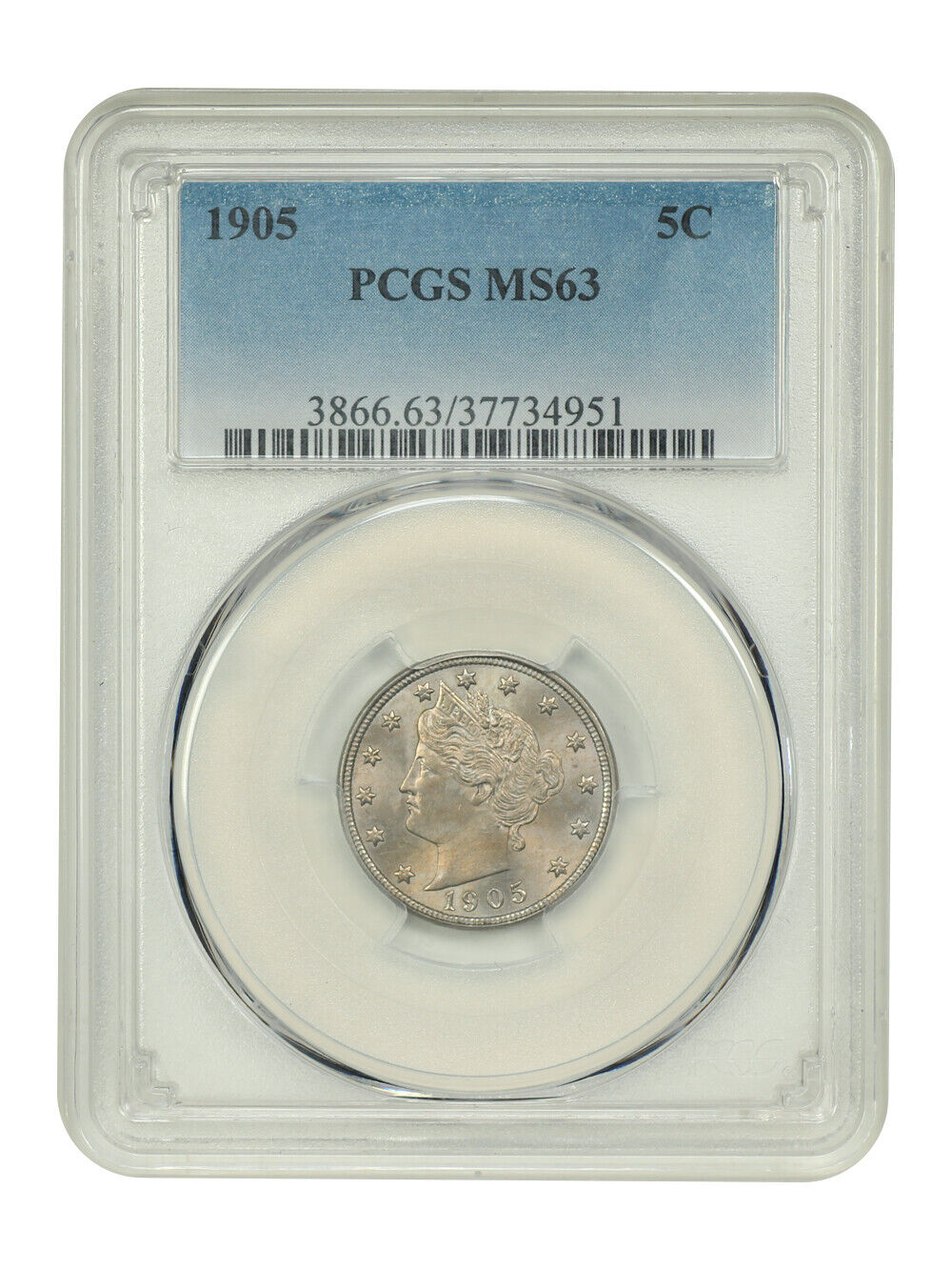 1905 5C PCGS MS63 - Liberty Nickel