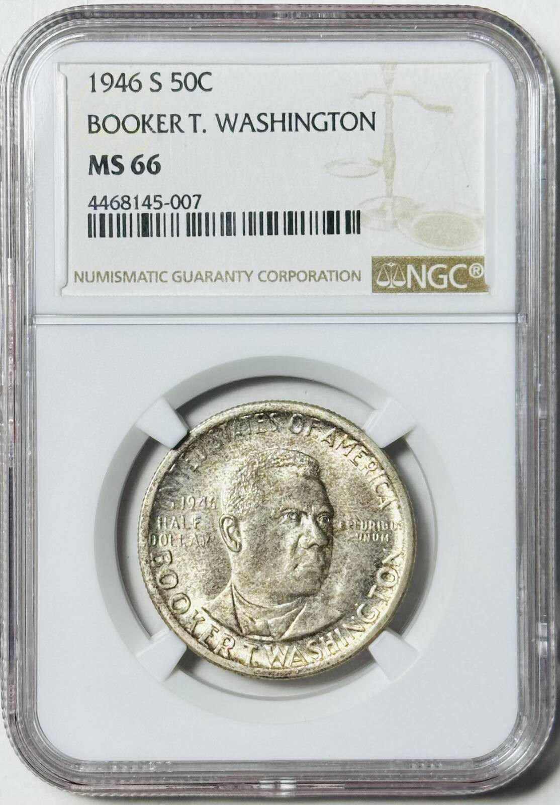 1946 S Booker T. Washington NGC MS-66