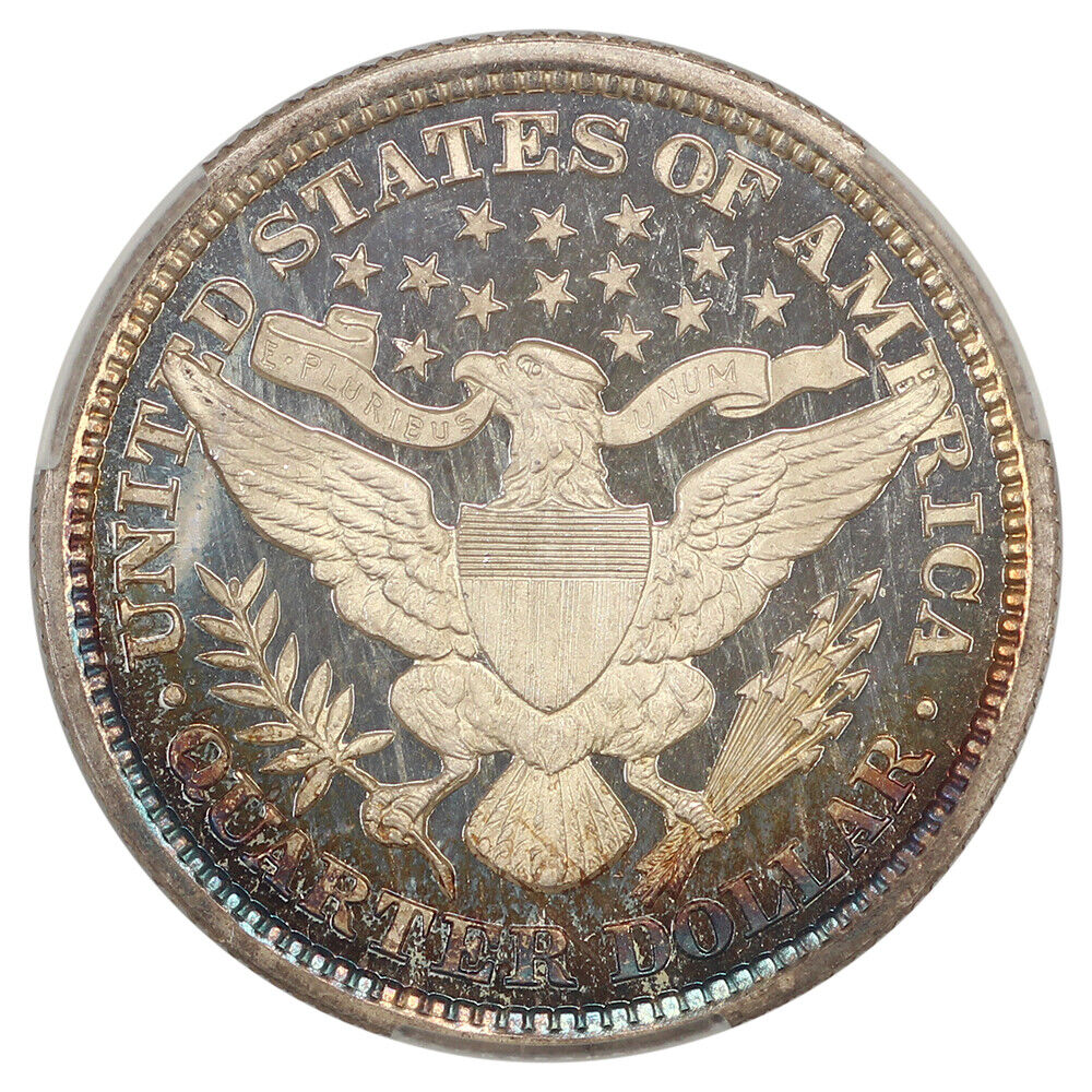 1896 25C CACG PR68DCAM ex: D.L. Hansen - Barber Quarter