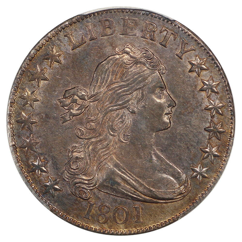 1801 50C PCGS AU58