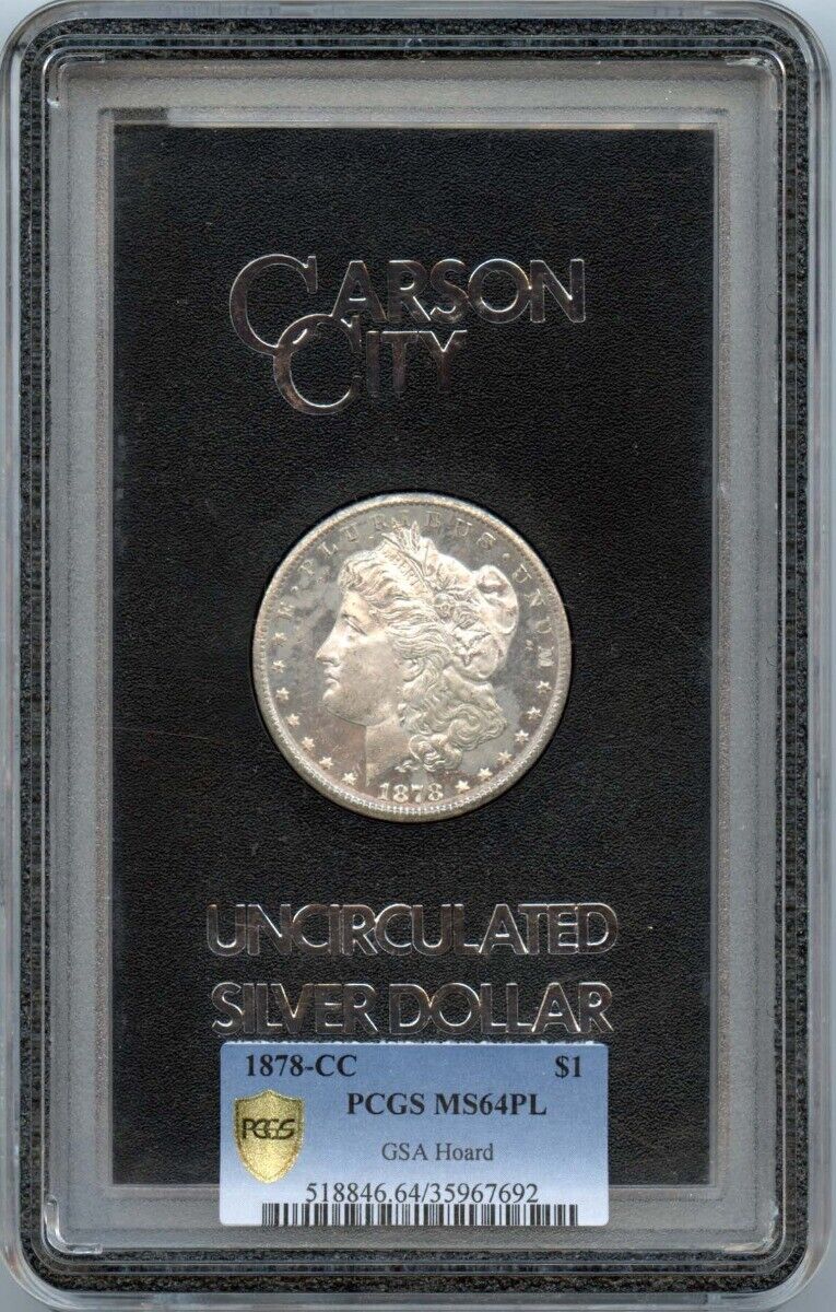 1878-CC $1 Silver Morgan Dollar PCGS MS64PL