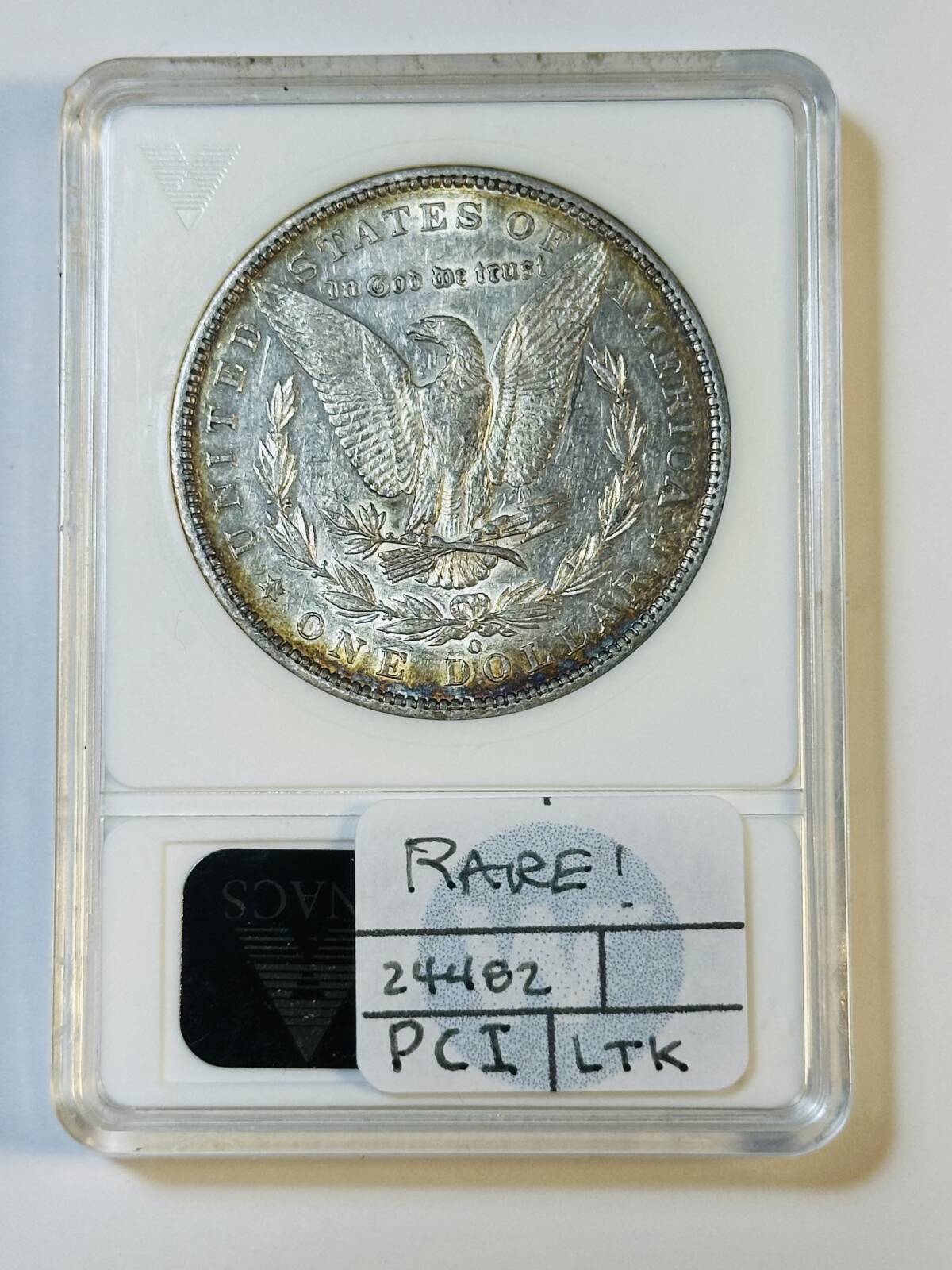 1886 O Morgan Silver Dollar ANACS AU-50 VAM 1A E REV.